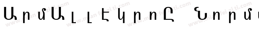 ArmAllegroU Normal字体转换